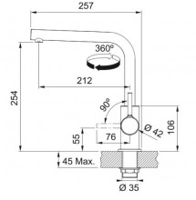 Franke Lina L Shape 115.0693.393 чорний матовий