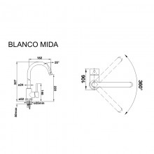 BLANCO MIDA SILGRANIT® черный (526145)
