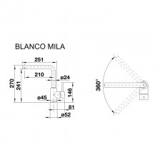 BLANCO MILA (526657) чёрный матовый