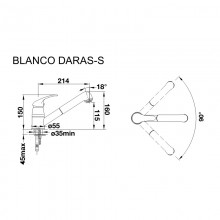 BLANCO DARAS - S SILGRANIT® черный (526153)